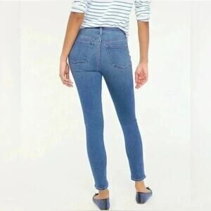 UEC J. CREW 9” MID RISE SKINNY PERFECT BLUE WASH DENIM JEANS SZ 27